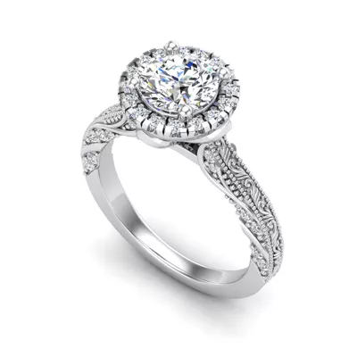 Alexandria Halo Engagement Ring