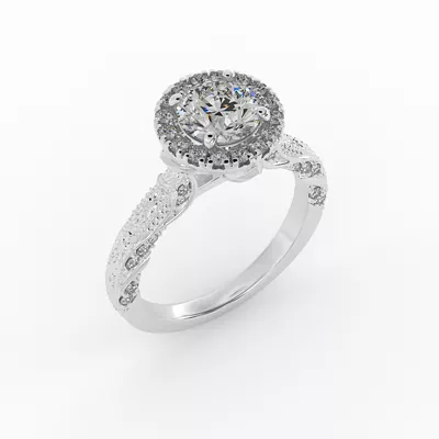 Alexandria Halo Engagement Ring