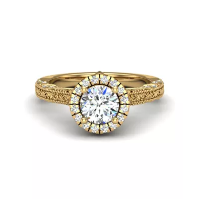 Alexandria Halo Engagement Ring