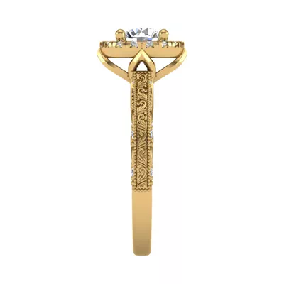 Alexandria Halo Engagement Ring