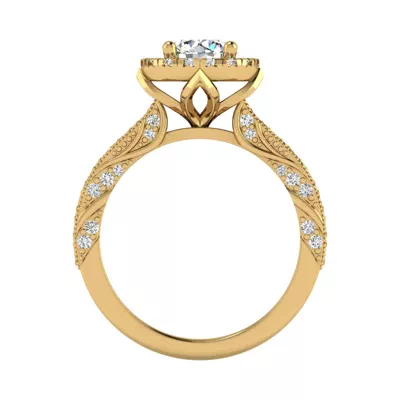 Alexandria Halo Engagement Ring