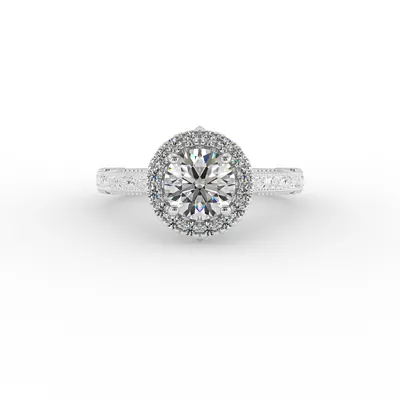 Alexandria Halo Engagement Ring