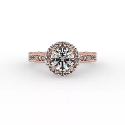 Sutton Halo Engagement Ring