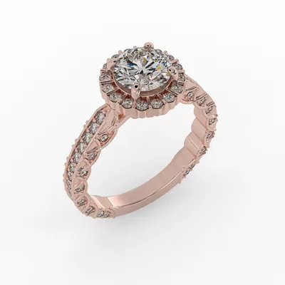 Sutton Halo Engagement Ring