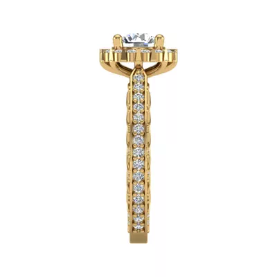 Sutton Halo Engagement Ring