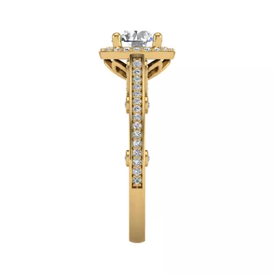 Harlow Halo Engagement Ring