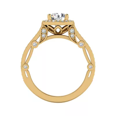 Harlow Halo Engagement Ring