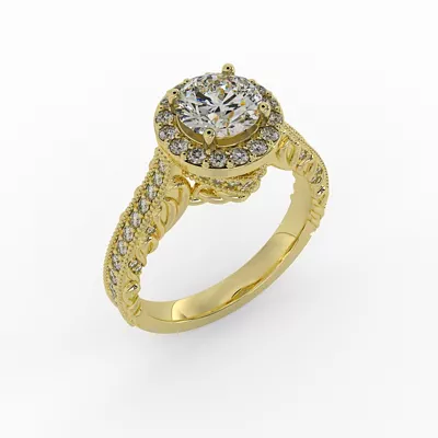 Madilyn Halo Engagement Ring