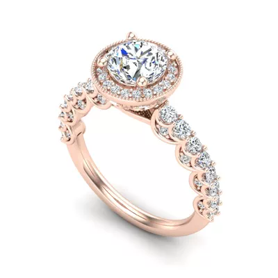 Makayla Halo Engagement Ring