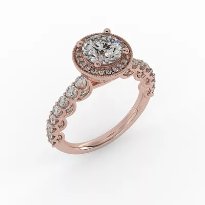 Makayla Halo Engagement Ring