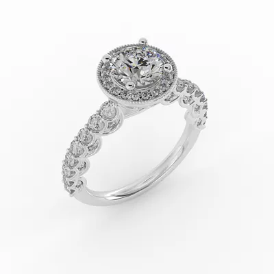 Makayla Halo Engagement Ring