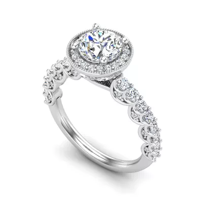 Makayla Halo Engagement Ring