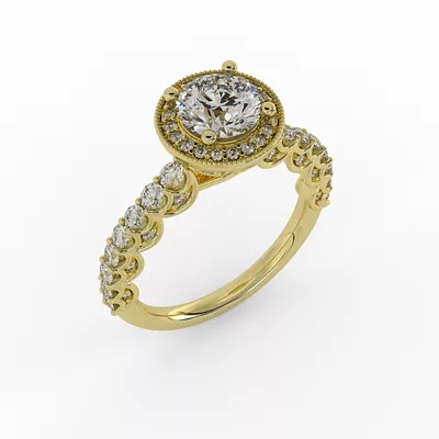 Makayla Halo Engagement Ring
