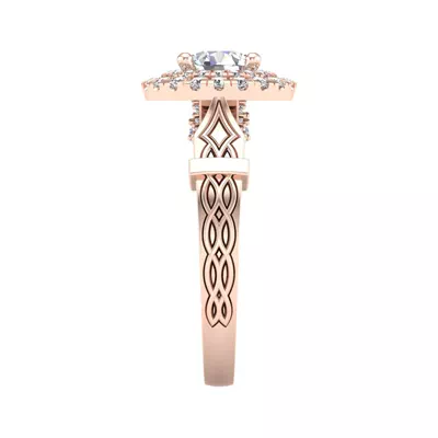 Evelynn Halo Engagement Ring