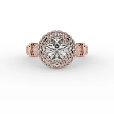 Evelynn Halo Engagement Ring