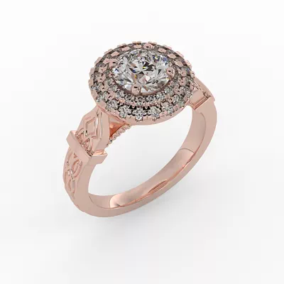Evelynn Halo Engagement Ring