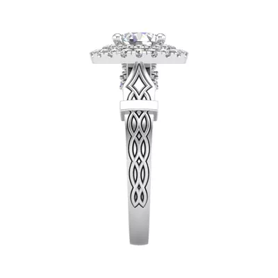 Evelynn Halo Engagement Ring