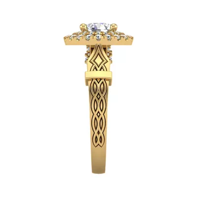 Evelynn Halo Engagement Ring