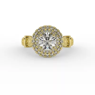 Evelynn Halo Engagement Ring