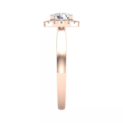 Gia Halo Engagement Ring