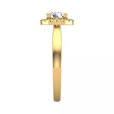 Gia Halo Engagement Ring