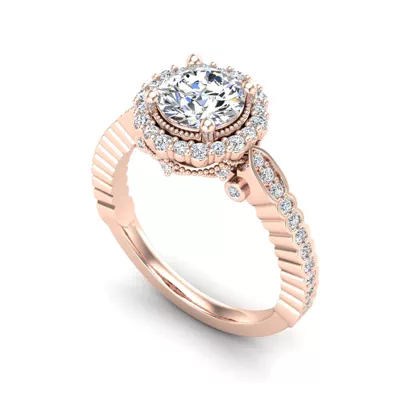 Nina Halo Engagement Ring