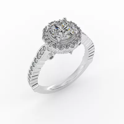 Nina Halo Engagement Ring