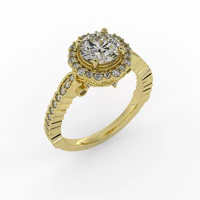 Nina Halo Engagement Ring