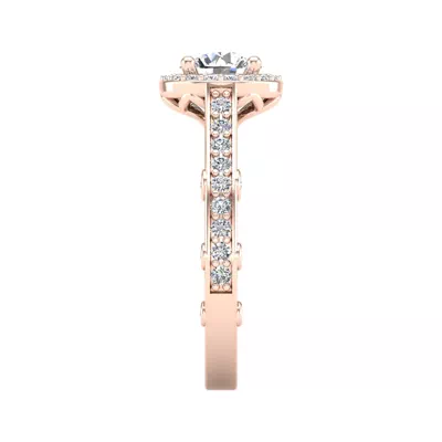 Amina Halo Engagement Ring