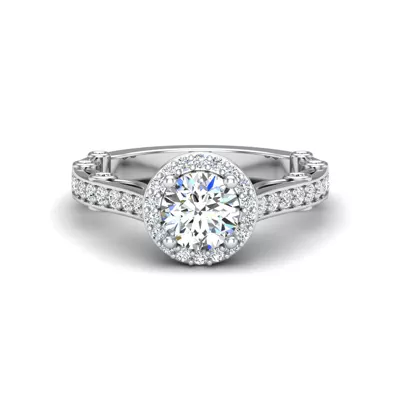 Amina Halo Engagement Ring