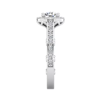 Amina Halo Engagement Ring