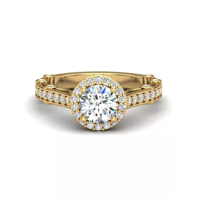 Amina Halo Engagement Ring
