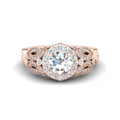 Giselle Halo Engagement Ring