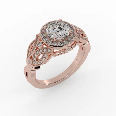 Giselle Halo Engagement Ring