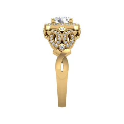 Giselle Halo Engagement Ring