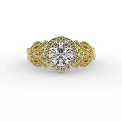 Giselle Halo Engagement Ring