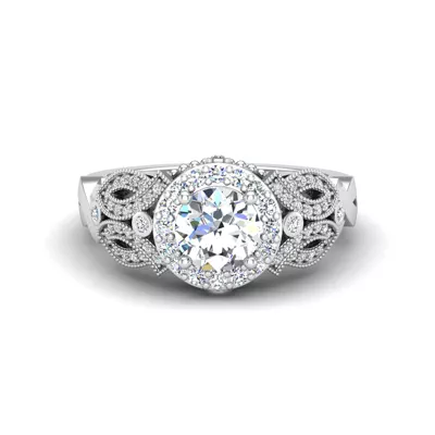 Giselle Halo Engagement Ring