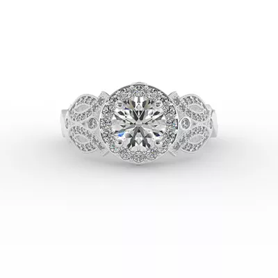 Giselle Halo Engagement Ring