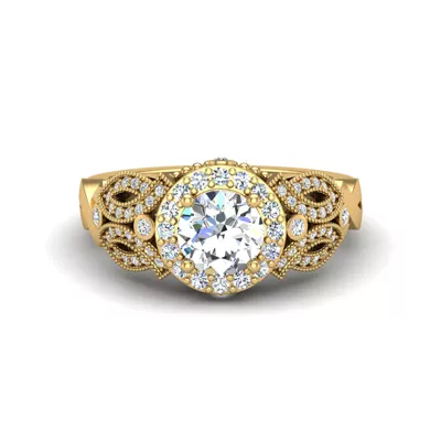 Giselle Halo Engagement Ring
