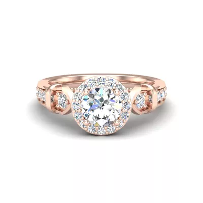 Brynn Halo Engagement Ring