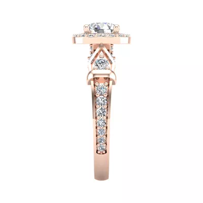 Brynn Halo Engagement Ring