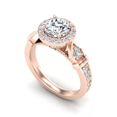 Brynn Halo Engagement Ring