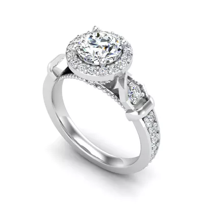 Brynn Halo Engagement Ring
