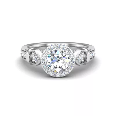 Brynn Halo Engagement Ring