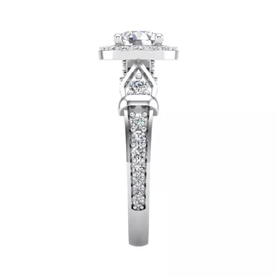 Brynn Halo Engagement Ring