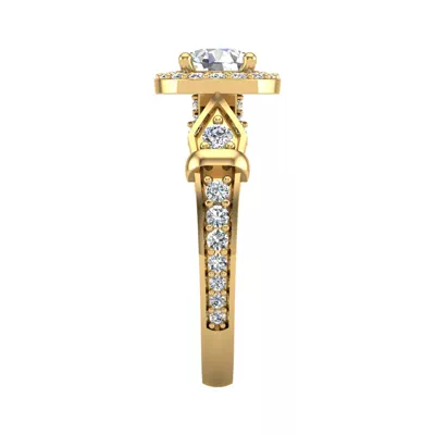 Brynn Halo Engagement Ring