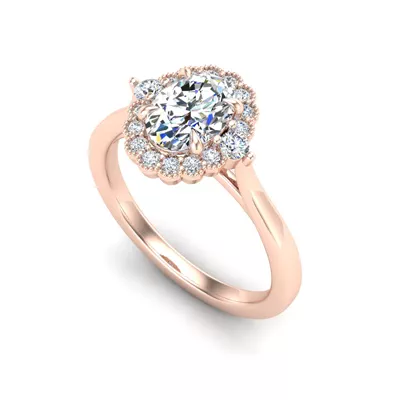 Blair Halo Engagement Ring