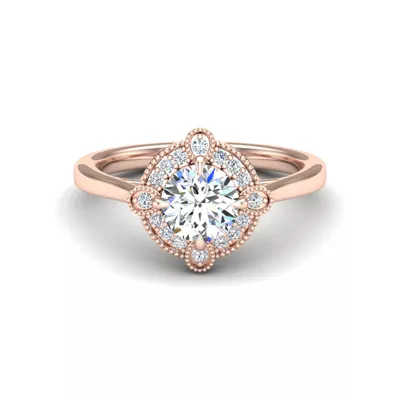 Amari Halo Engagement Ring