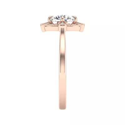 Amari Halo Engagement Ring