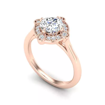 Amari Halo Engagement Ring